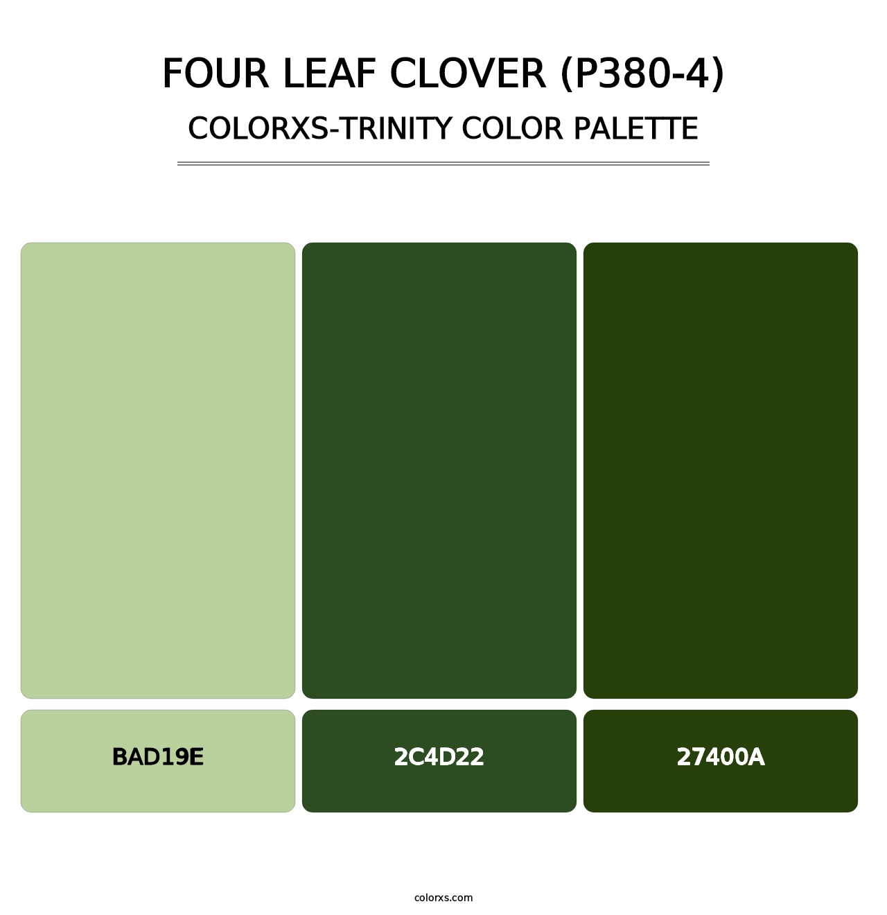 Four Leaf Clover (P380-4) - Colorxs Trinity Palette