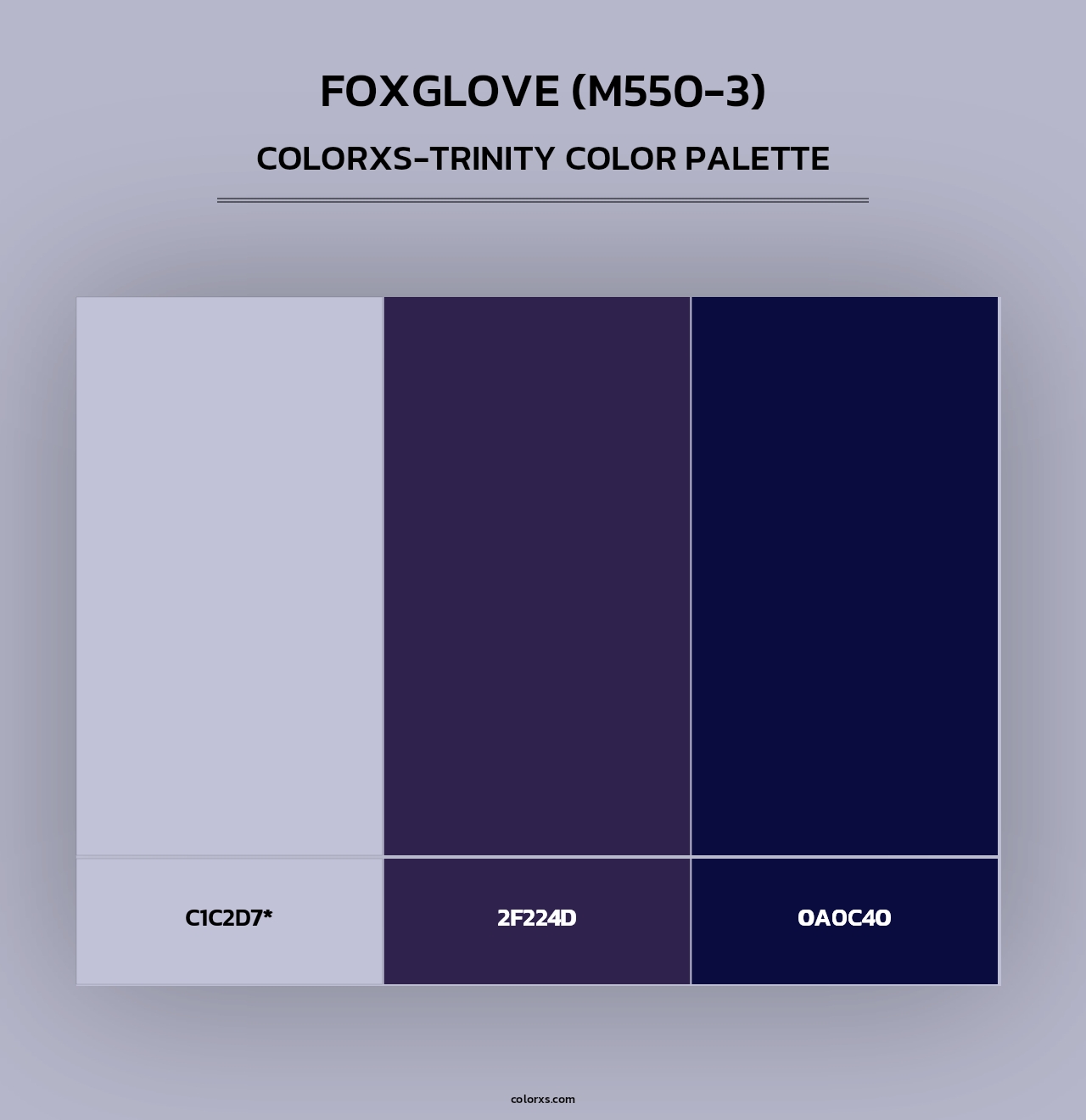 Foxglove (M550-3) - Colorxs Trinity Palette