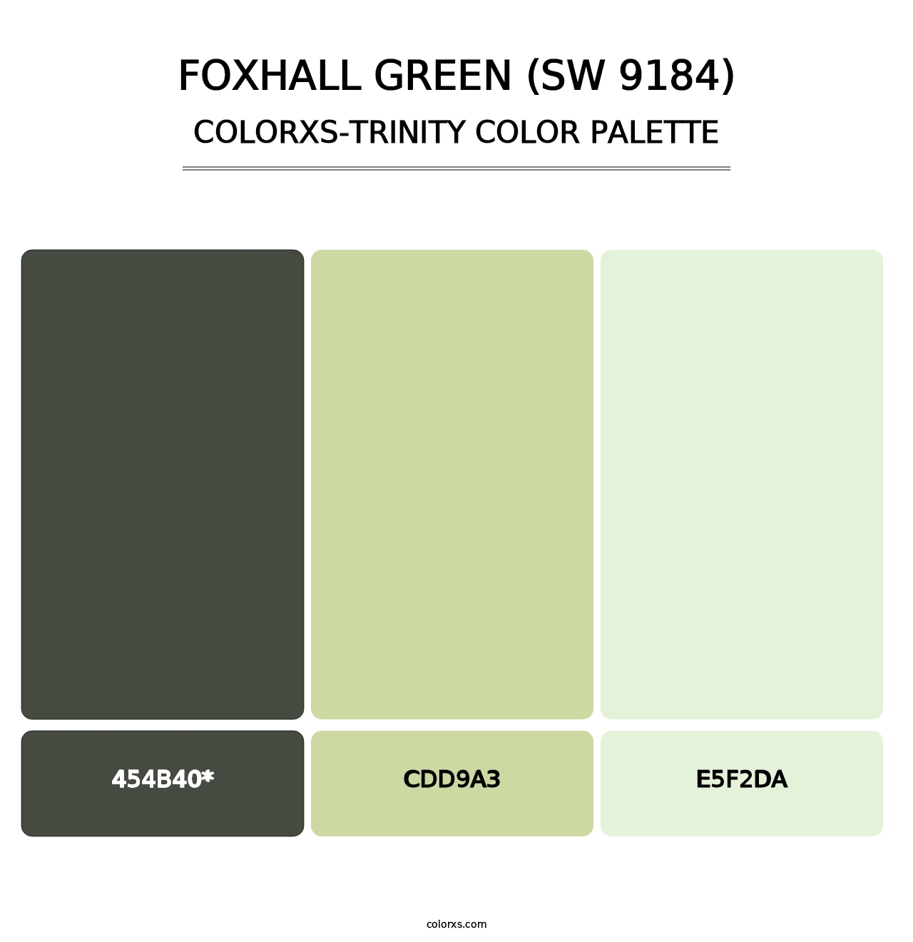 Foxhall Green (SW 9184) - Colorxs Trinity Palette