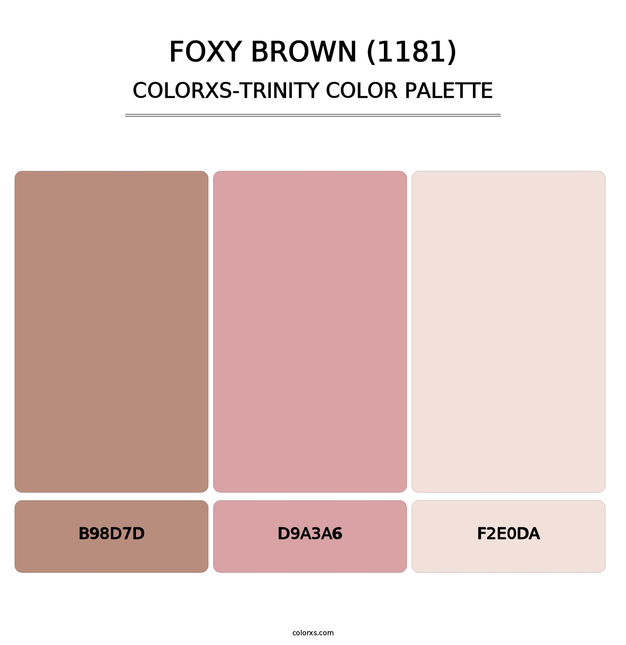 Foxy Brown (1181) - Colorxs Trinity Palette