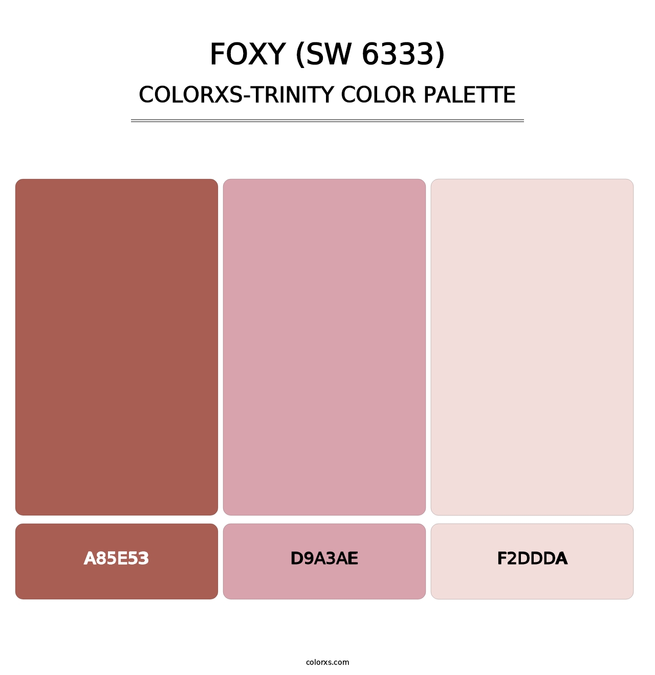Foxy (SW 6333) - Colorxs Trinity Palette