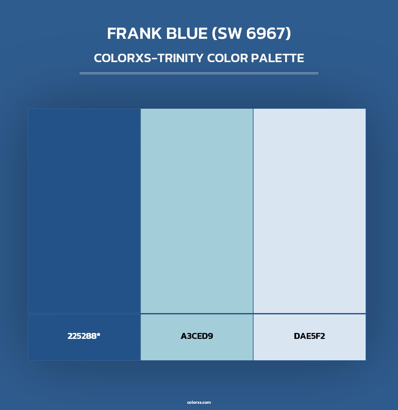 Frank Blue (SW 6967) - Colorxs Trinity Palette