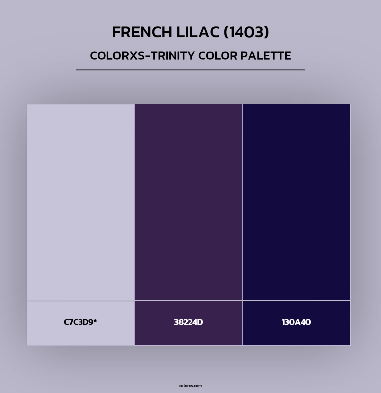 French Lilac (1403) - Colorxs Trinity Palette