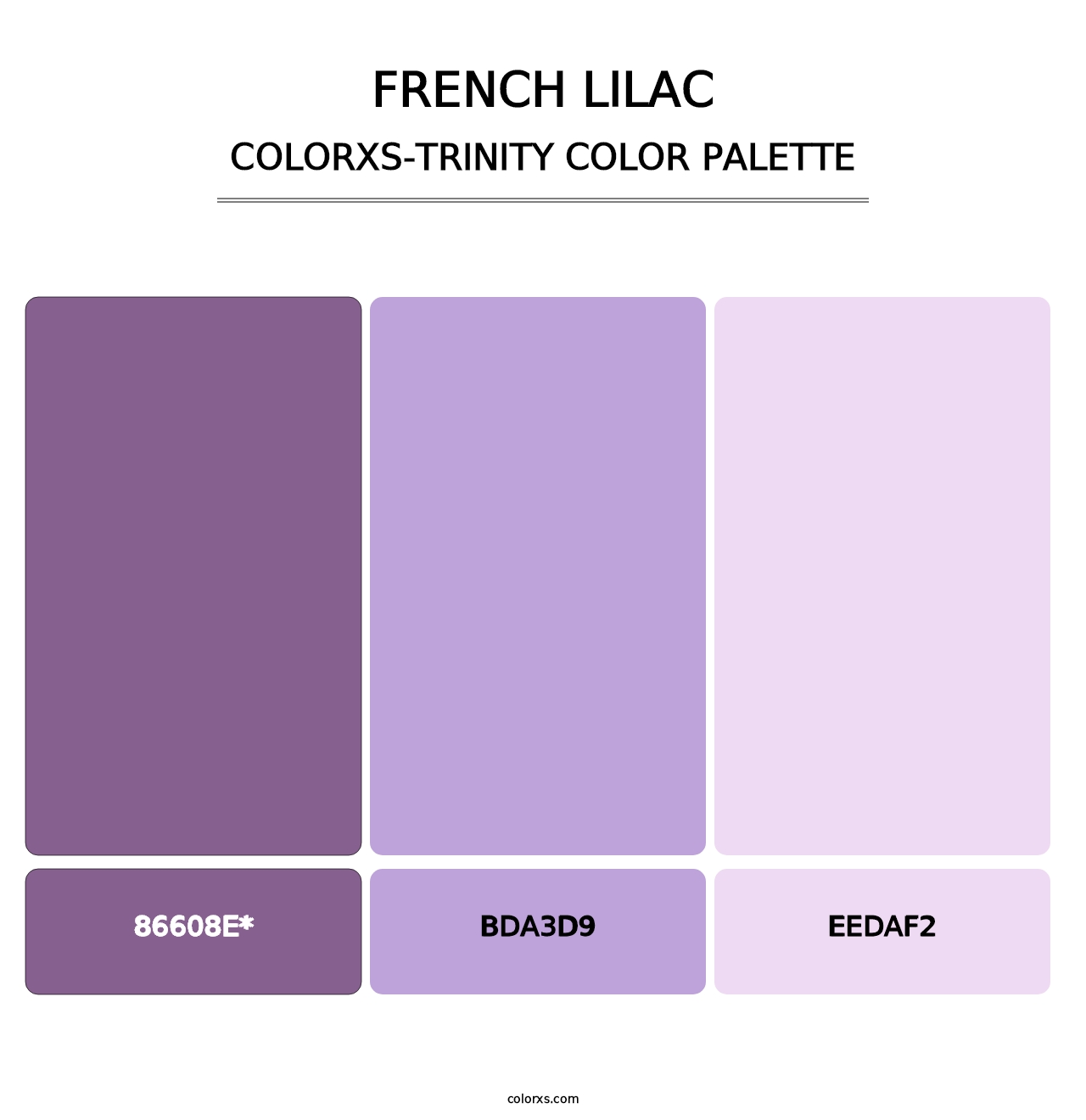 French Lilac - Colorxs Trinity Palette