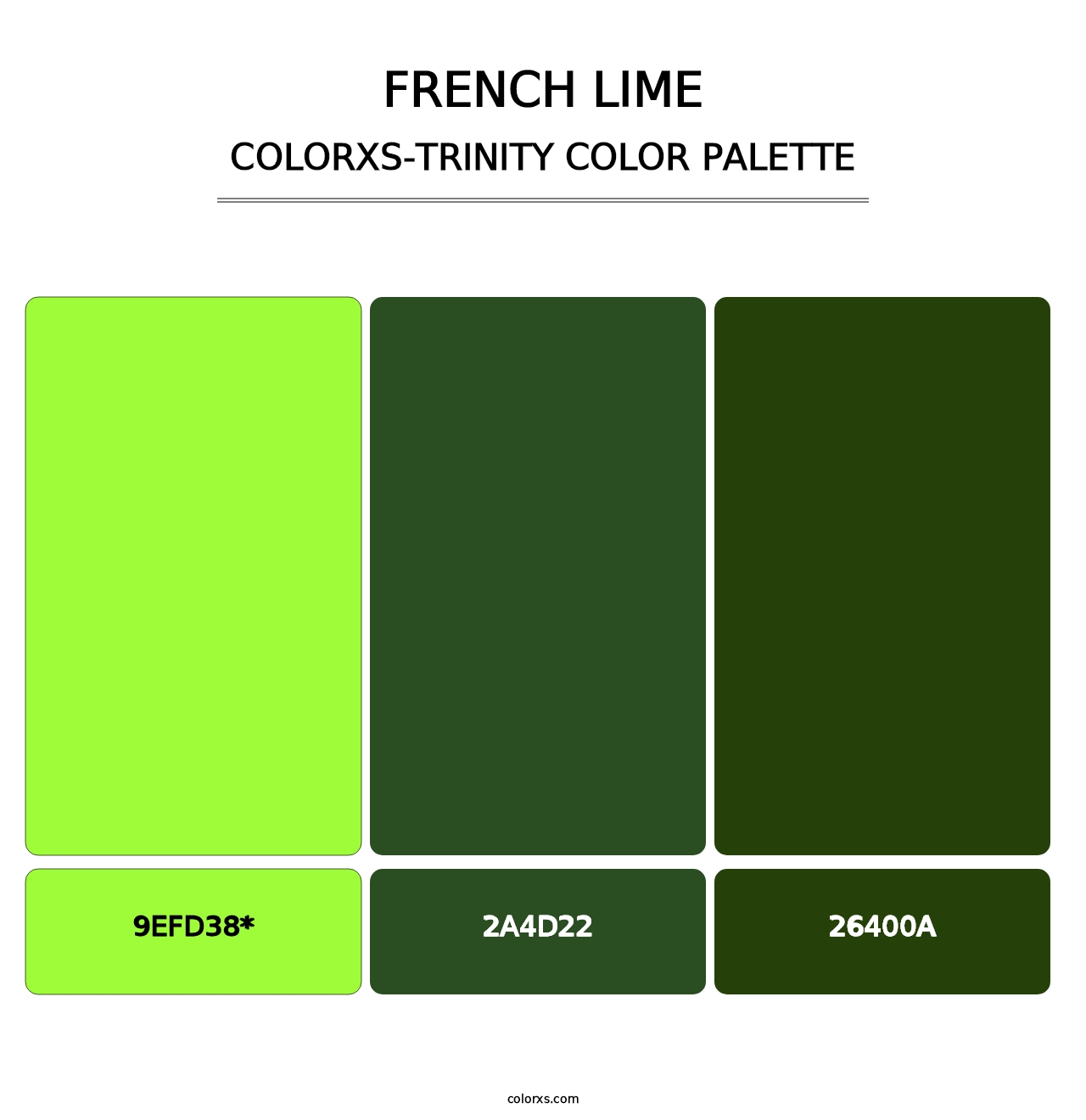 French Lime - Colorxs Trinity Palette