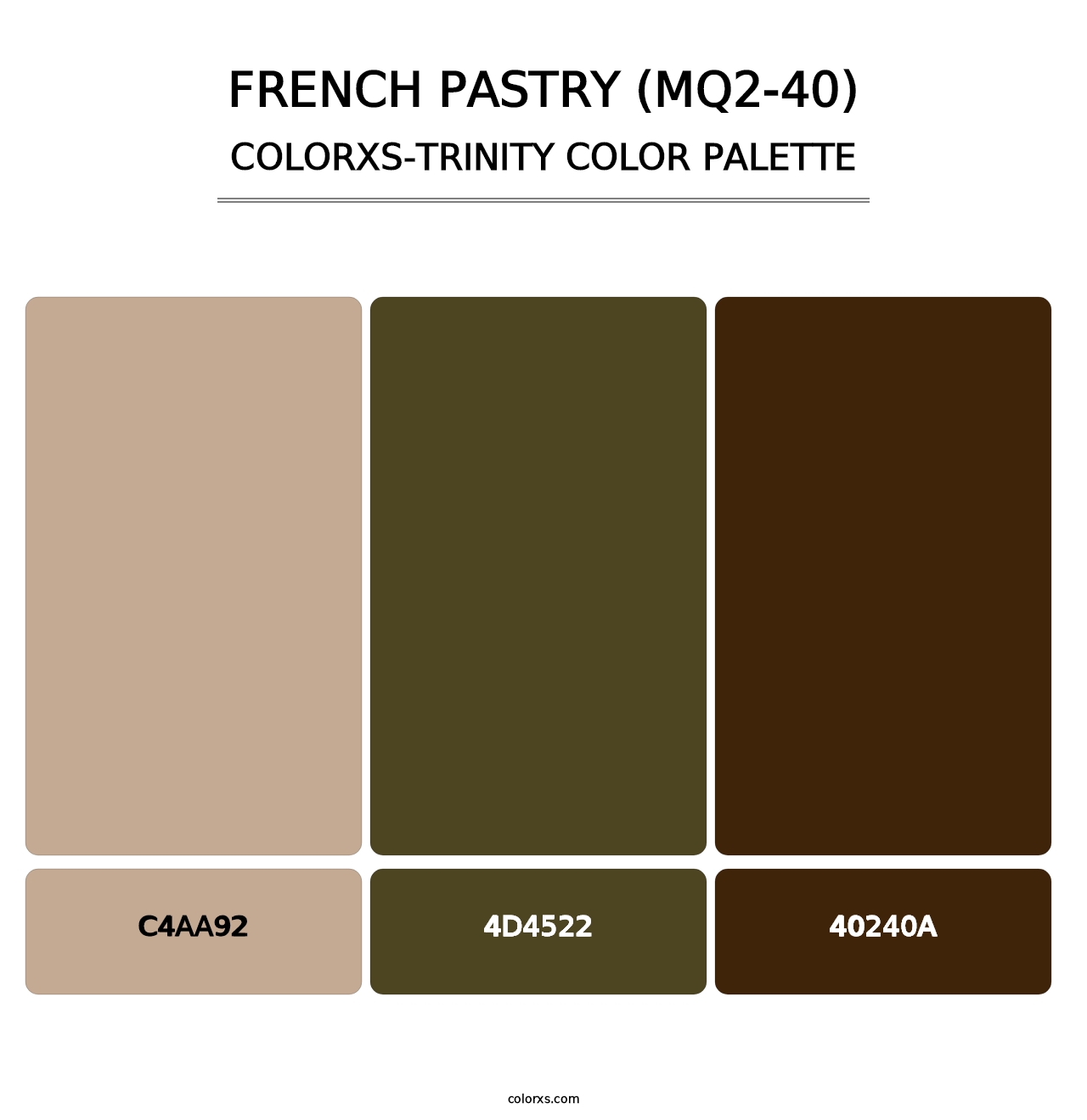French Pastry (MQ2-40) - Colorxs Trinity Palette
