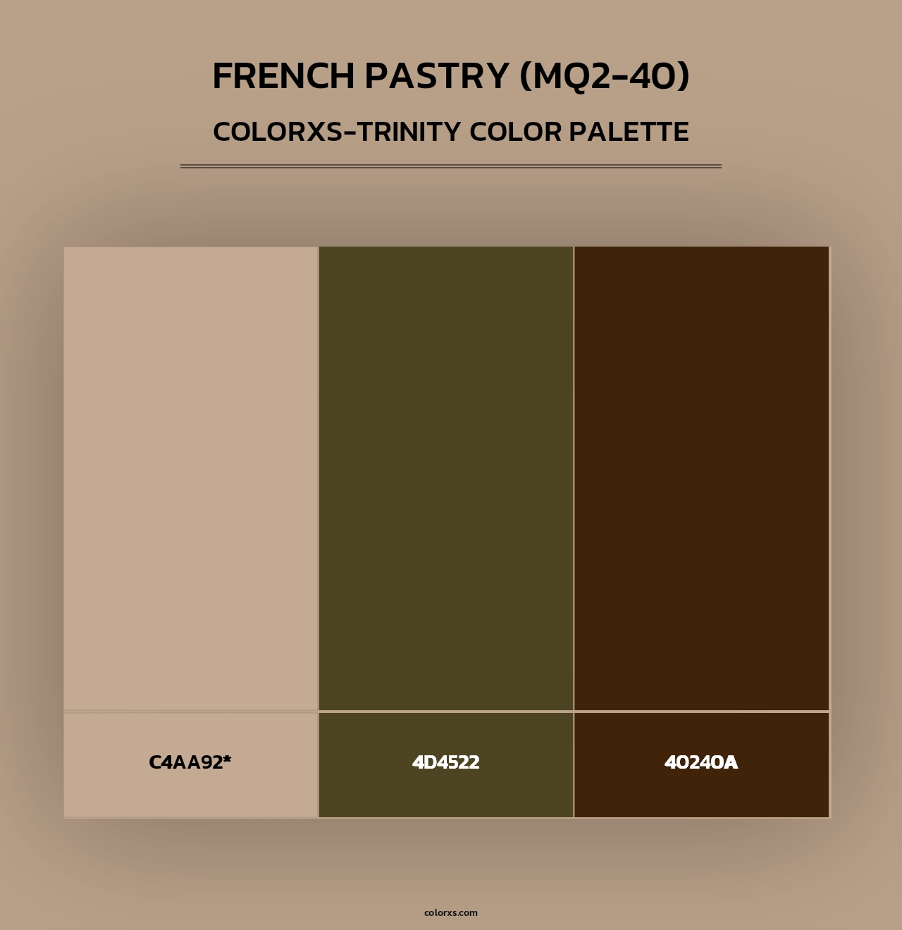 French Pastry (MQ2-40) - Colorxs Trinity Palette