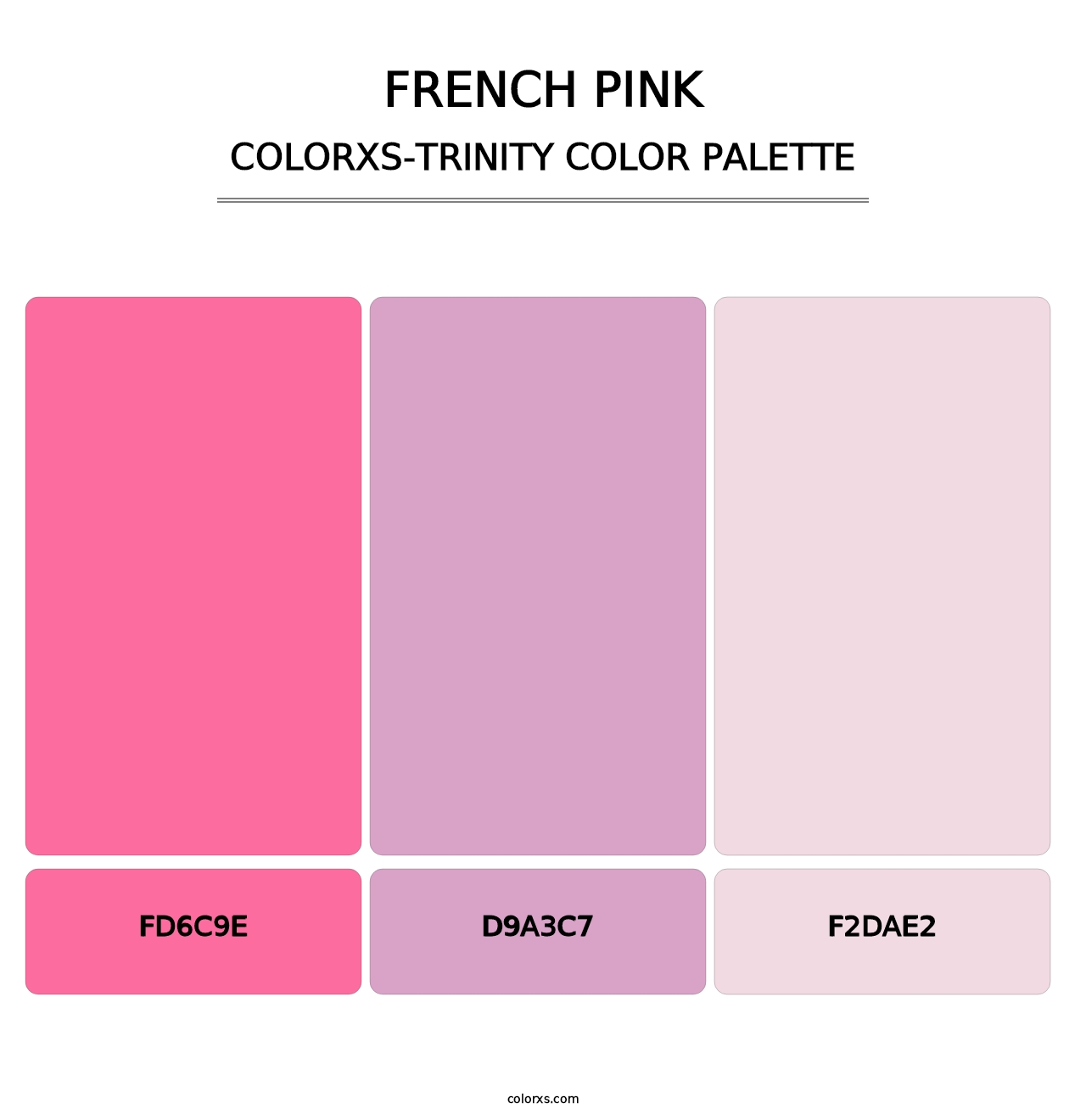 French Pink - Colorxs Trinity Palette