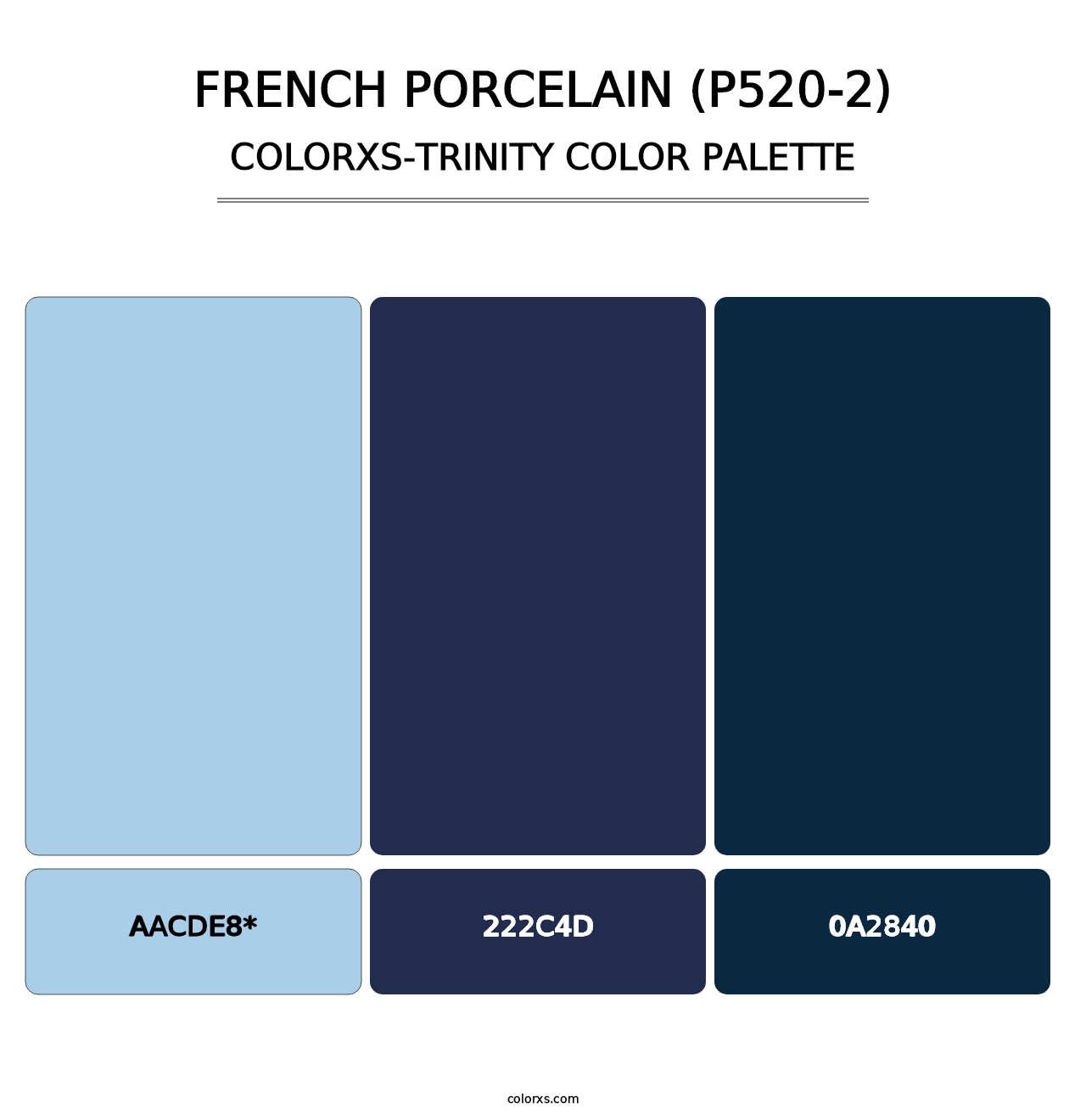 French Porcelain (P520-2) - Colorxs Trinity Palette