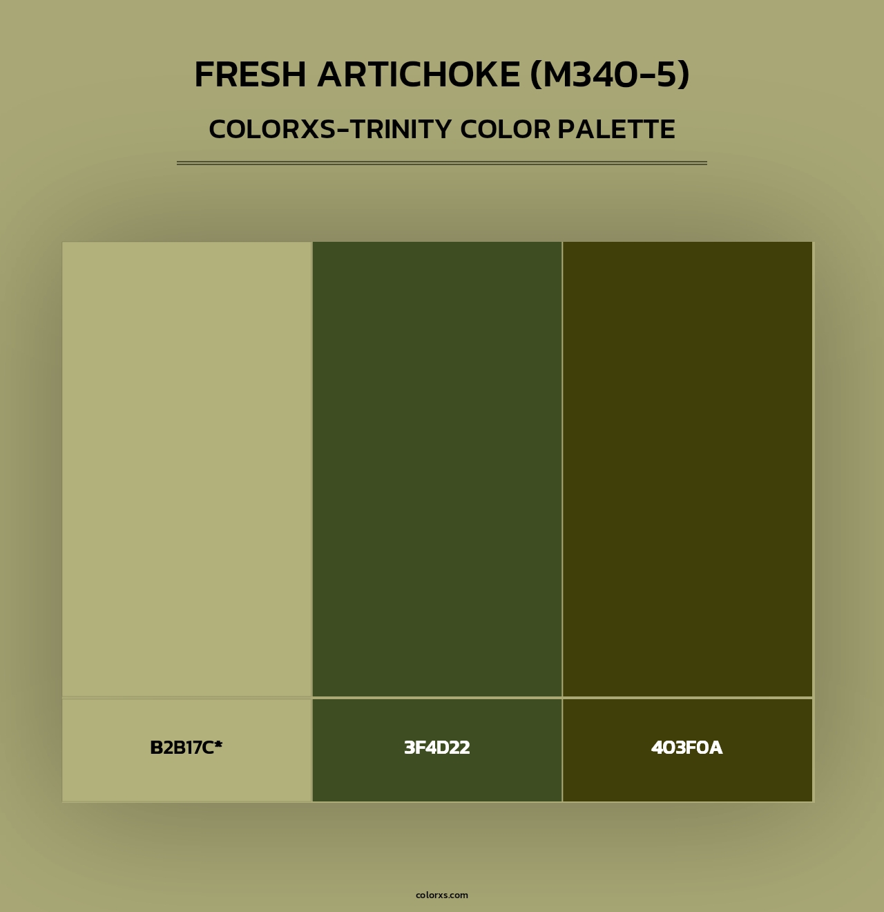 Fresh Artichoke (M340-5) - Colorxs Trinity Palette