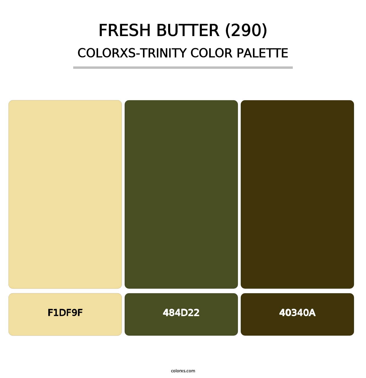 Fresh Butter (290) - Colorxs Trinity Palette