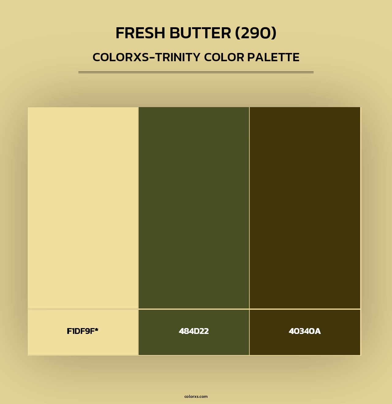 Fresh Butter (290) - Colorxs Trinity Palette
