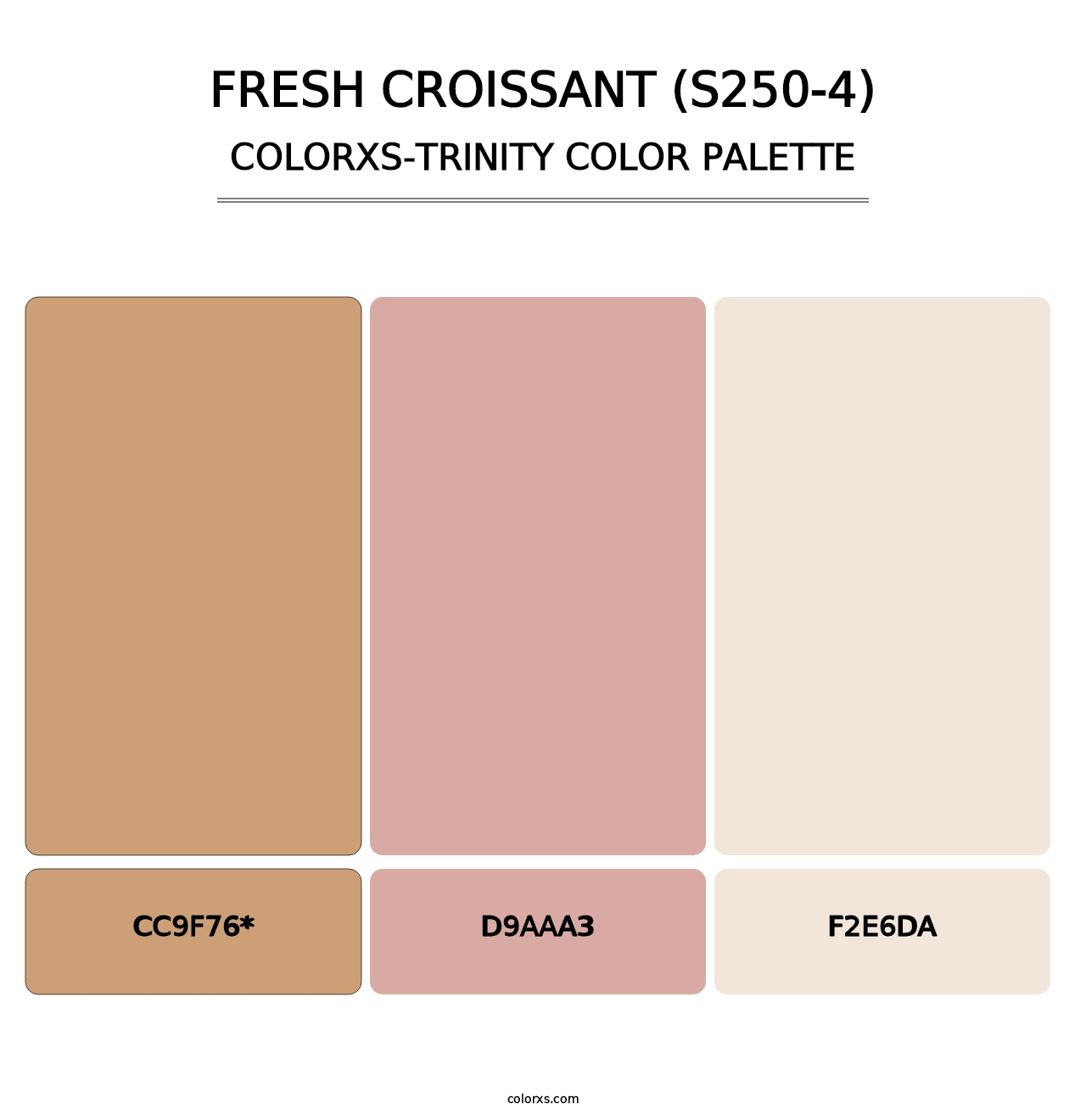 Fresh Croissant (S250-4) - Colorxs Trinity Palette