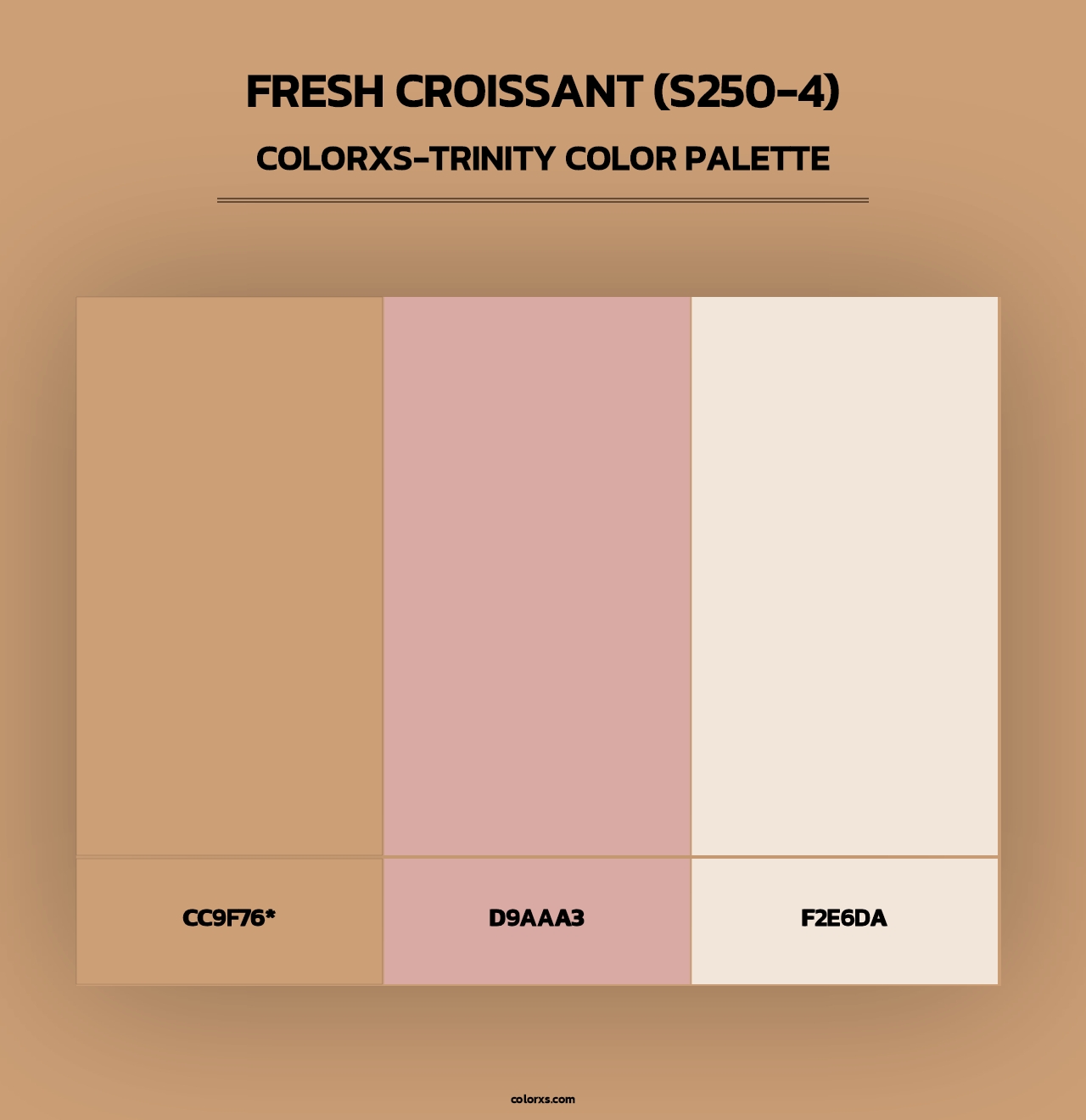 Fresh Croissant (S250-4) - Colorxs Trinity Palette