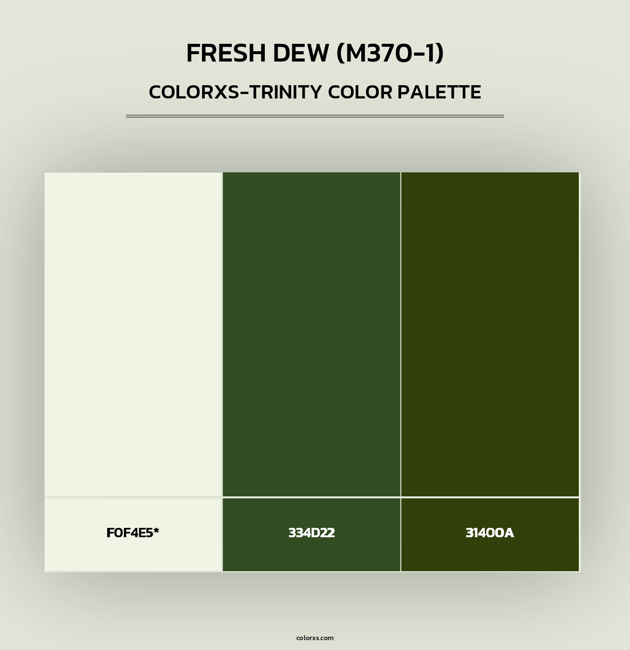 Fresh Dew (M370-1) - Colorxs Trinity Palette
