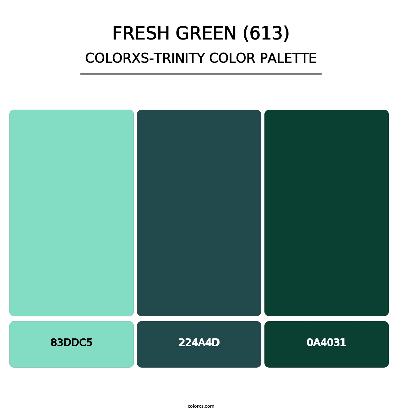 Fresh Green (613) - Colorxs Trinity Palette