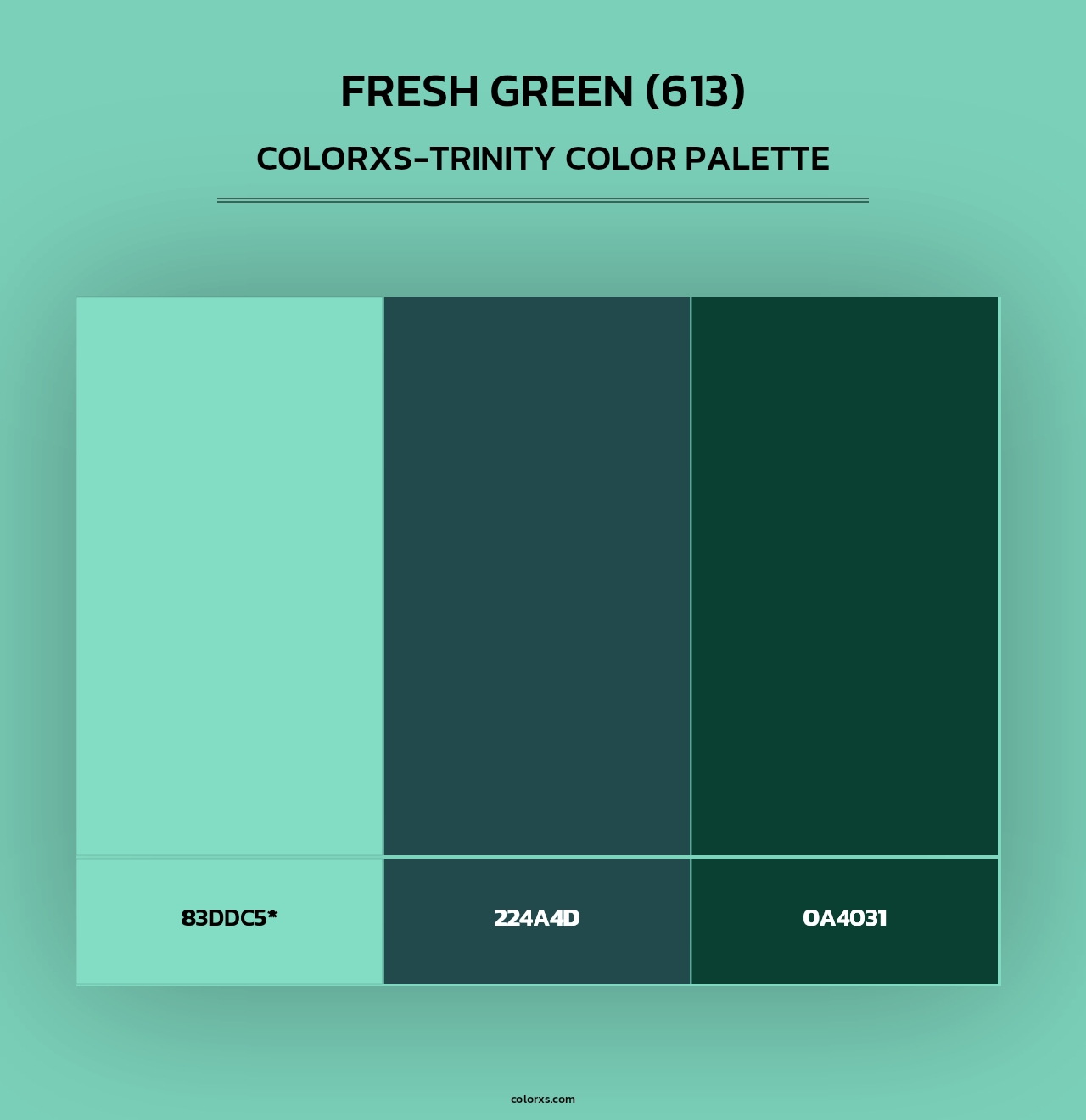 Fresh Green (613) - Colorxs Trinity Palette