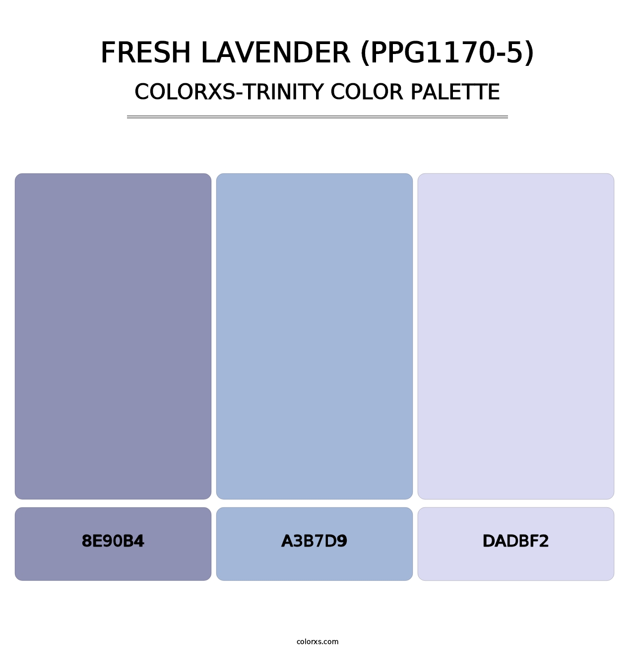 Fresh Lavender (PPG1170-5) - Colorxs Trinity Palette