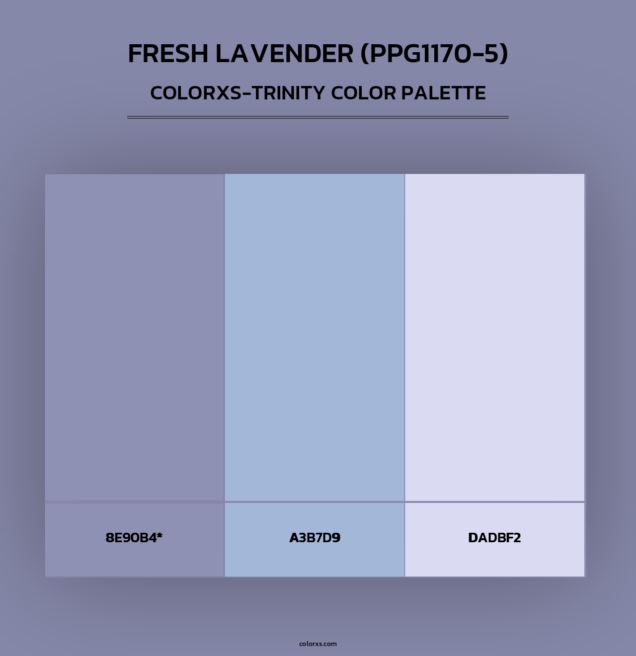 Fresh Lavender (PPG1170-5) - Colorxs Trinity Palette