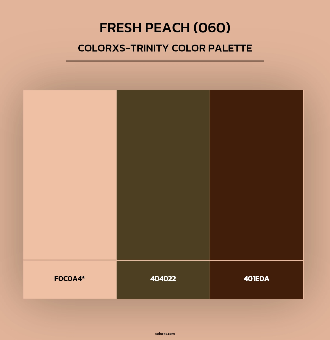 Fresh Peach (060) - Colorxs Trinity Palette