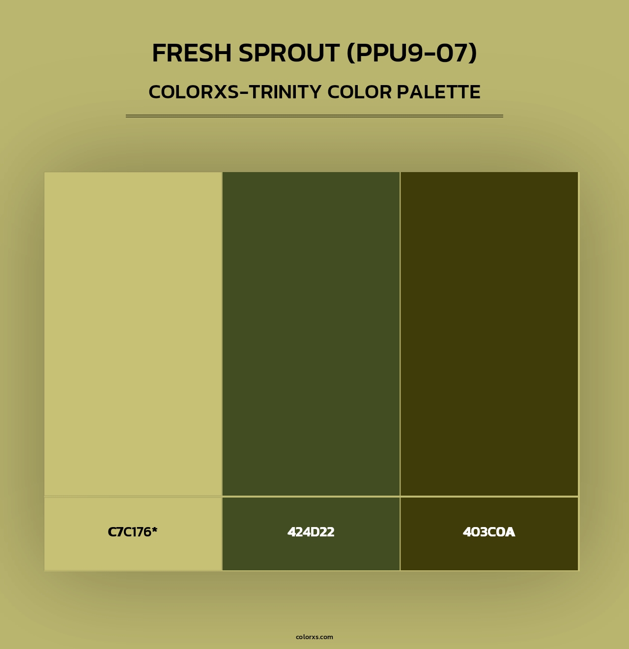Fresh Sprout (PPU9-07) - Colorxs Trinity Palette