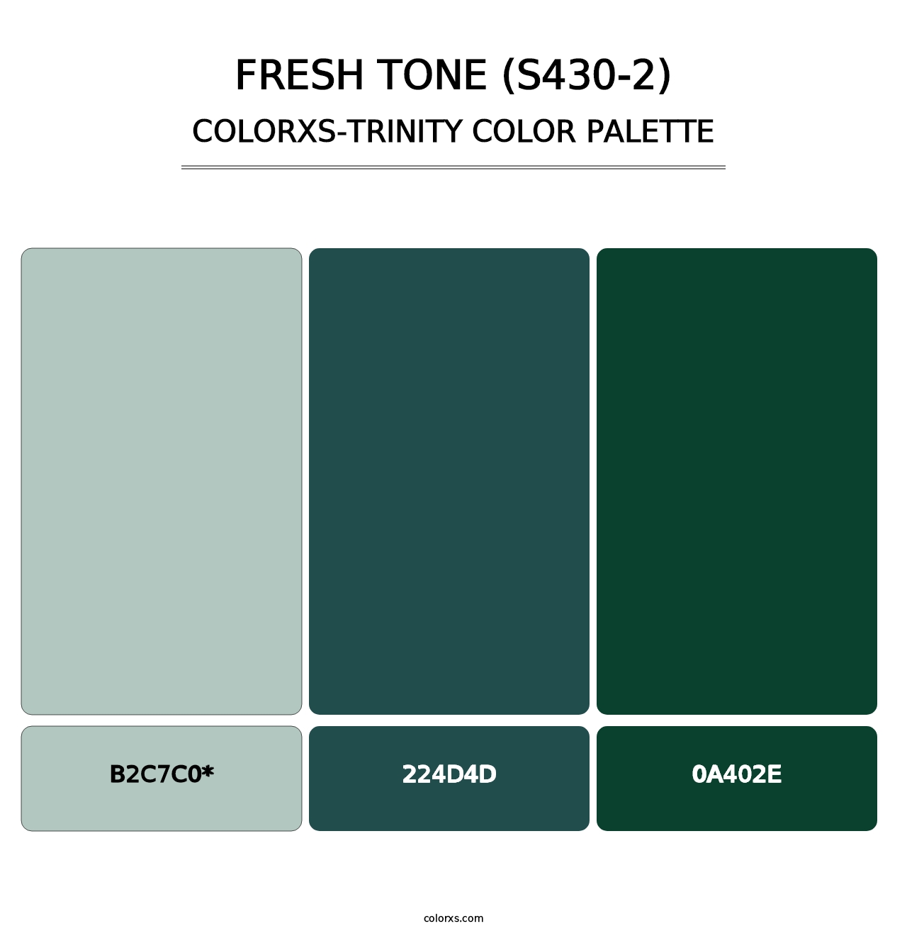 Fresh Tone (S430-2) - Colorxs Trinity Palette