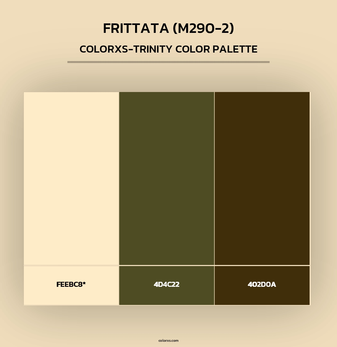 Frittata (M290-2) - Colorxs Trinity Palette