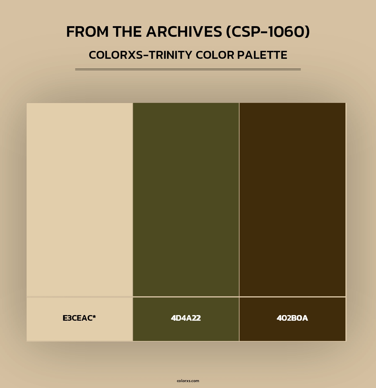 From the Archives (CSP-1060) - Colorxs Trinity Palette
