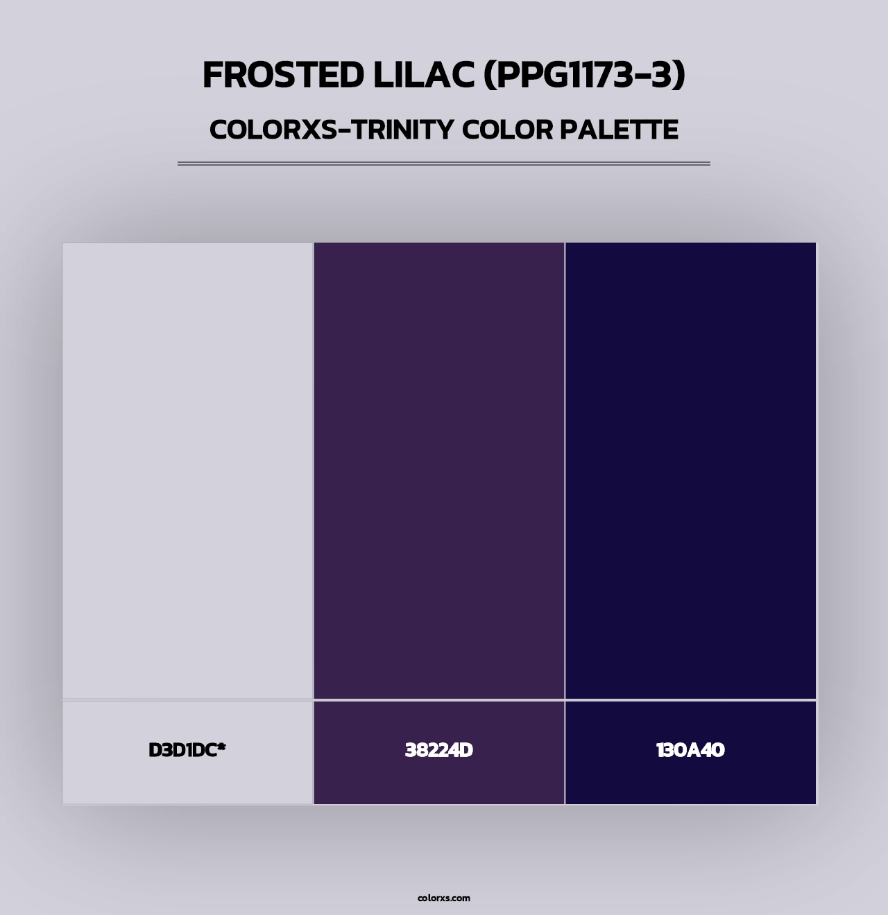 Frosted Lilac (PPG1173-3) - Colorxs Trinity Palette