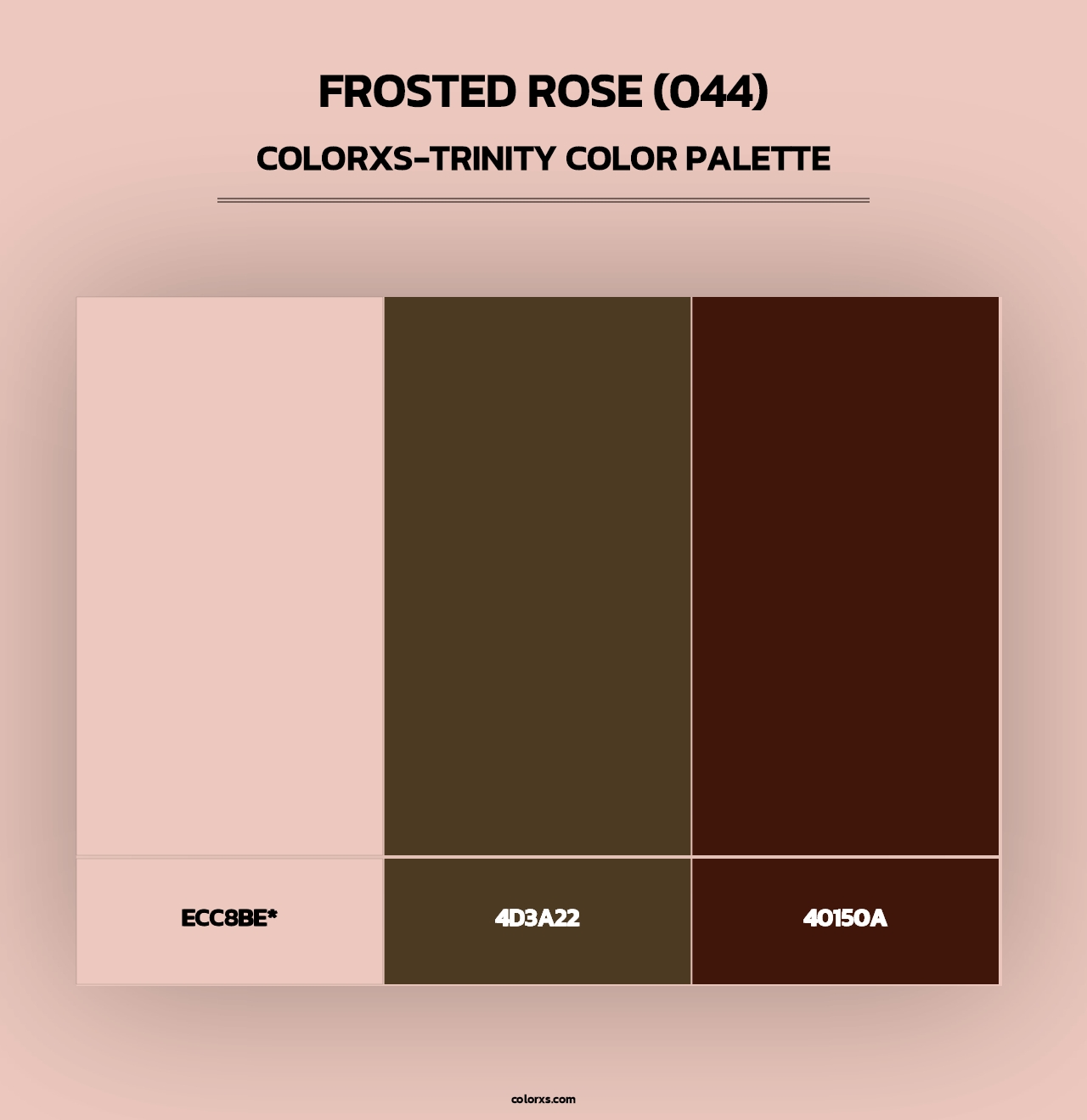 Frosted Rose (044) - Colorxs Trinity Palette