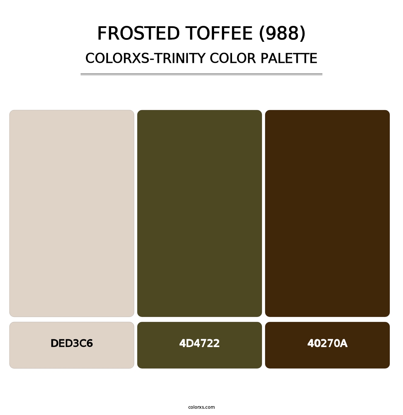 Frosted Toffee (988) - Colorxs Trinity Palette
