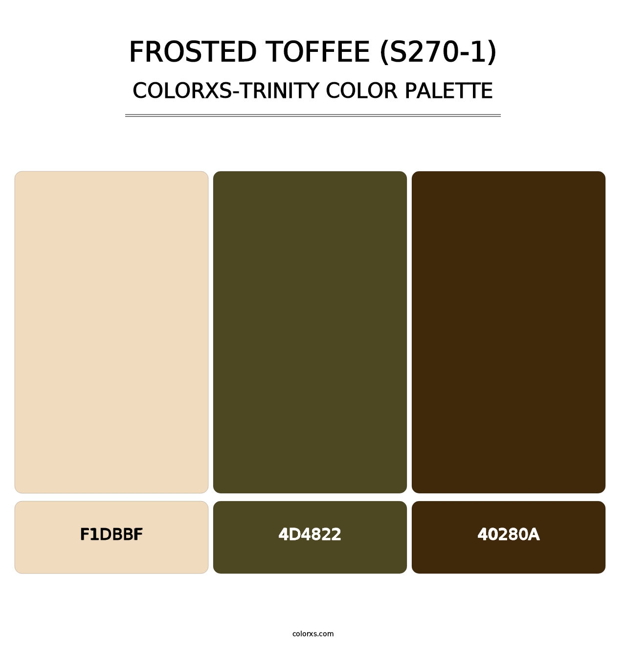Frosted Toffee (S270-1) - Colorxs Trinity Palette