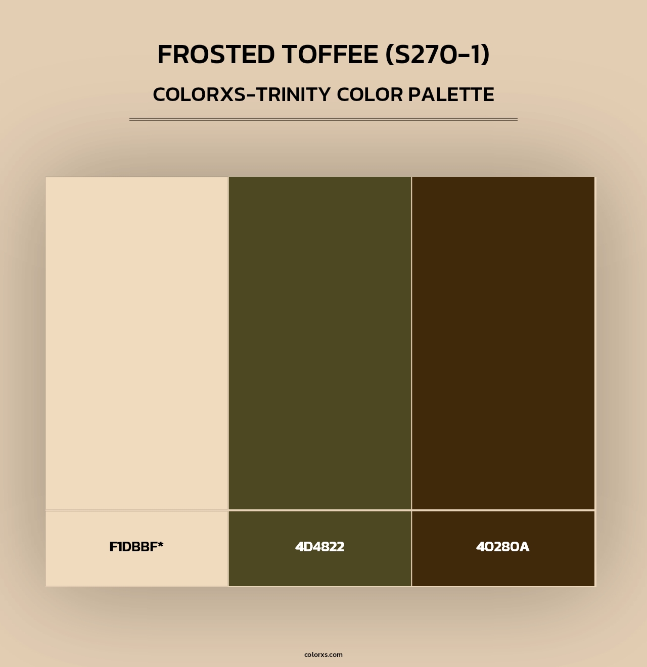 Frosted Toffee (S270-1) - Colorxs Trinity Palette