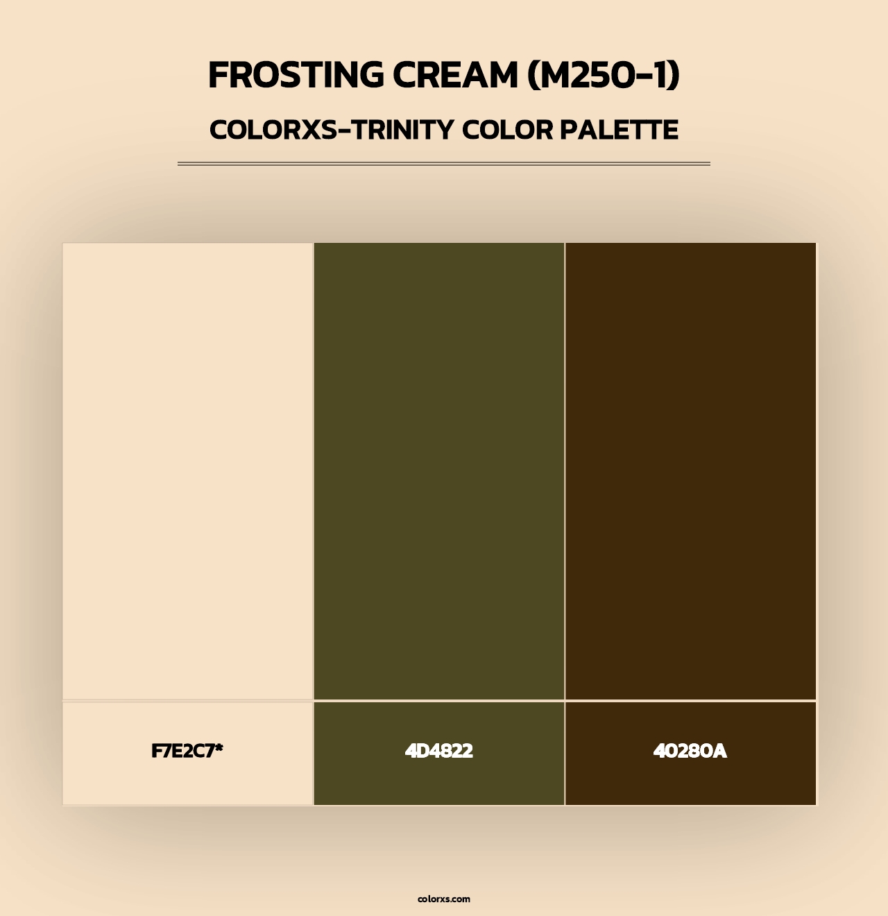 Frosting Cream (M250-1) - Colorxs Trinity Palette