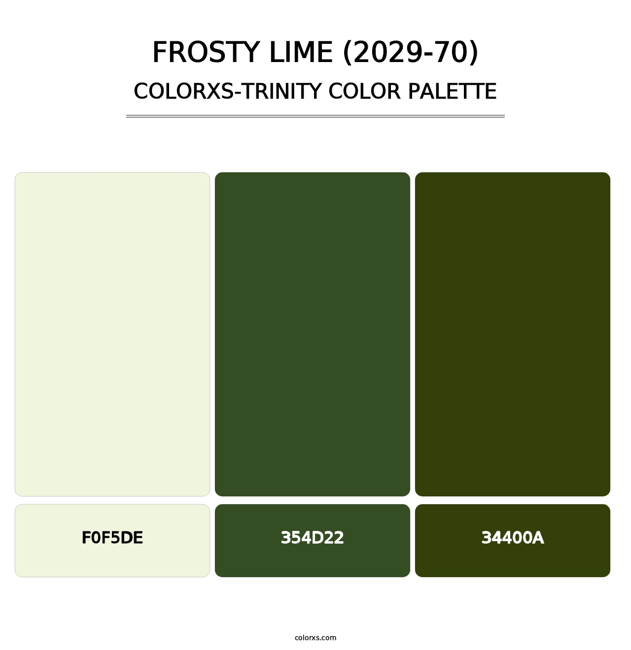 Frosty Lime (2029-70) - Colorxs Trinity Palette