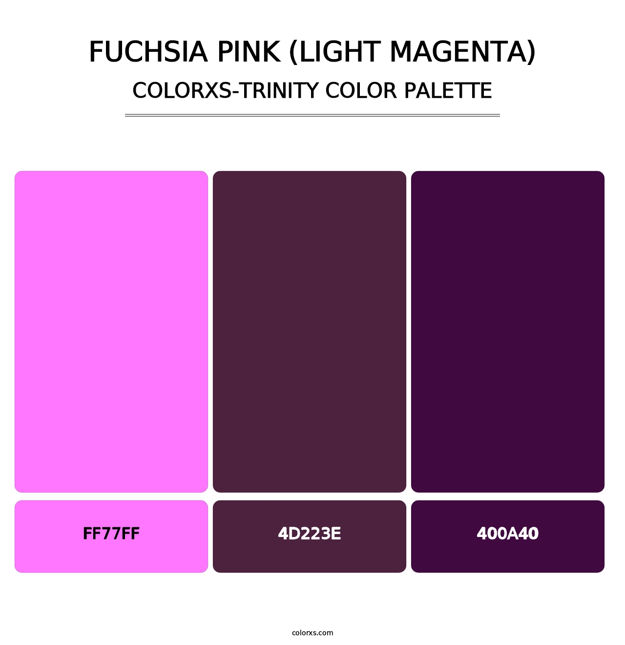Fuchsia Pink (Light Magenta) - Colorxs Trinity Palette