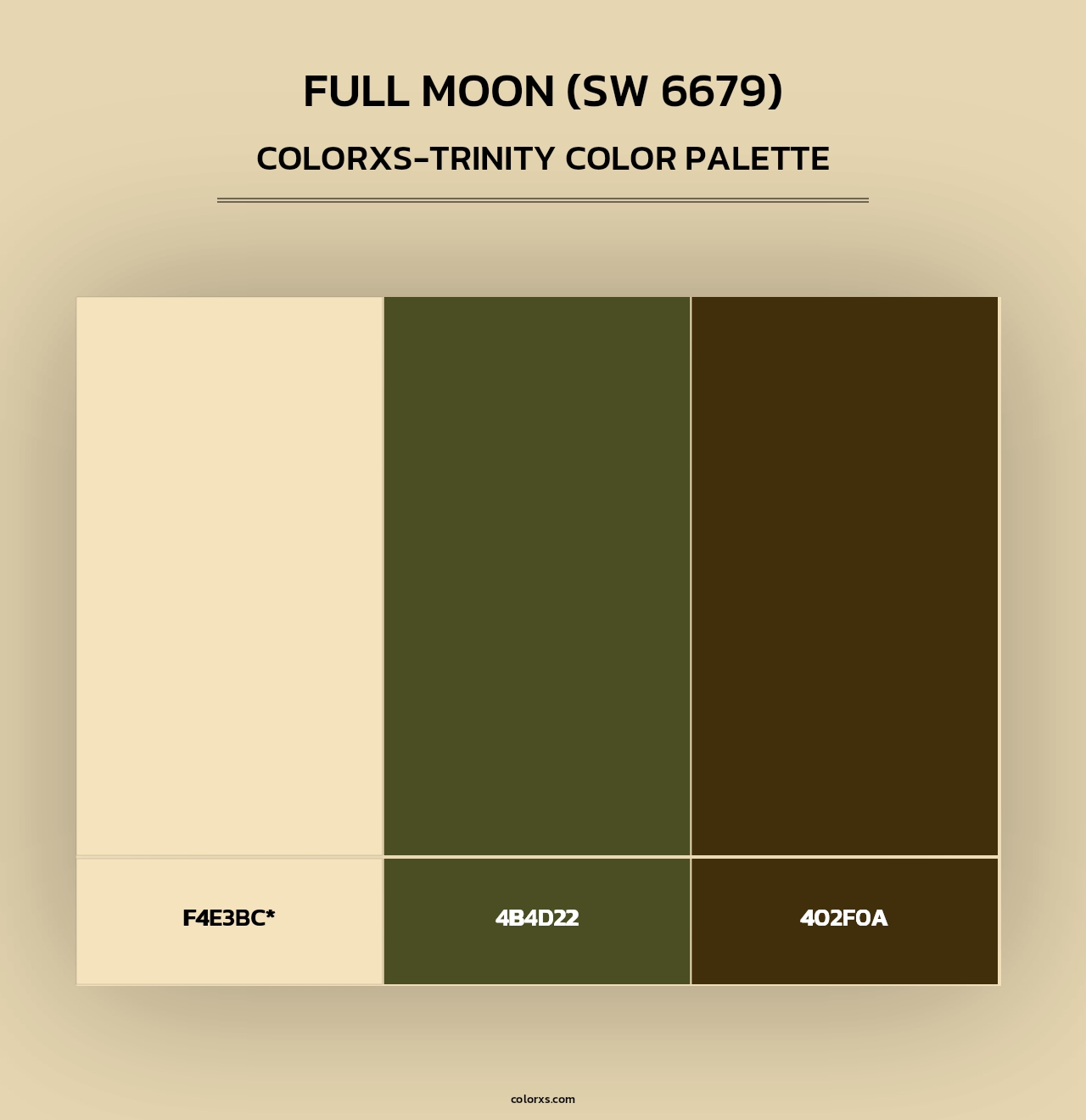 Full Moon (SW 6679) - Colorxs Trinity Palette