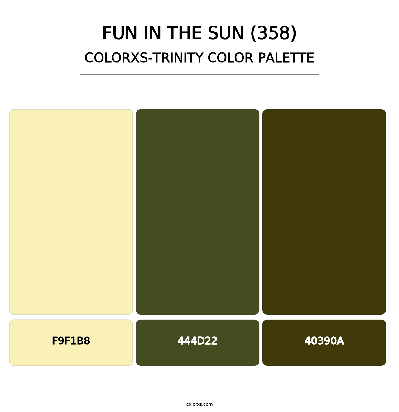 Fun in the Sun (358) - Colorxs Trinity Palette