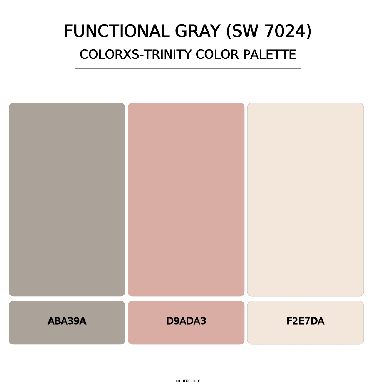 Functional Gray (SW 7024) - Colorxs Trinity Palette