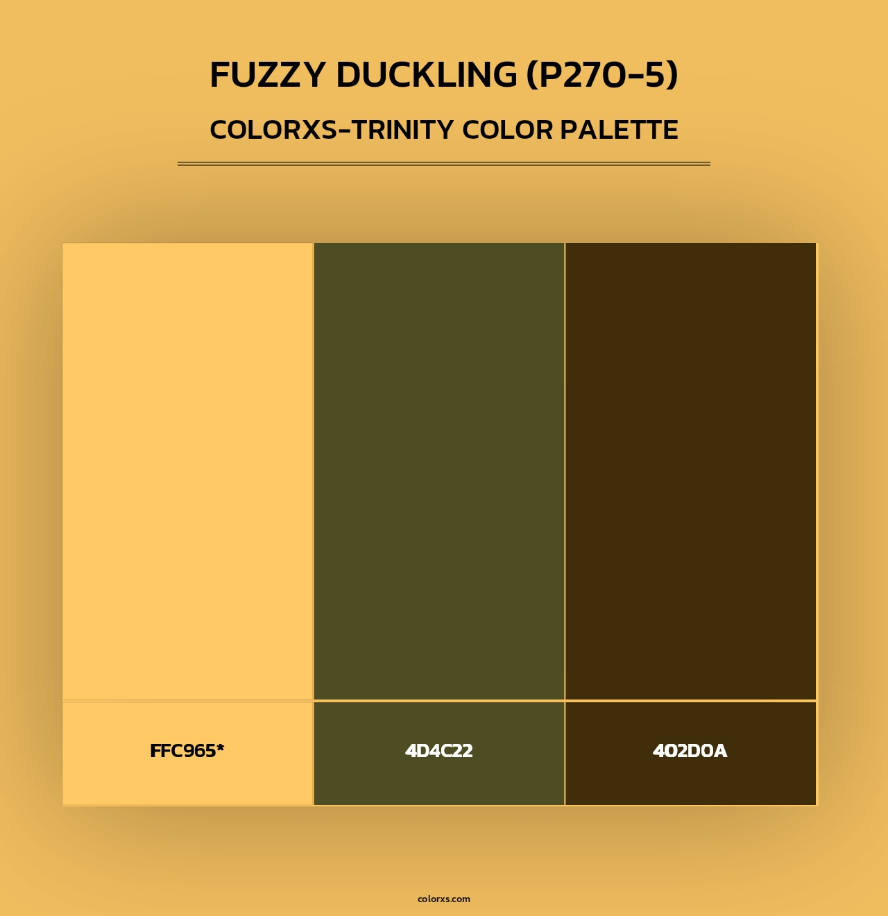 Fuzzy Duckling (P270-5) - Colorxs Trinity Palette