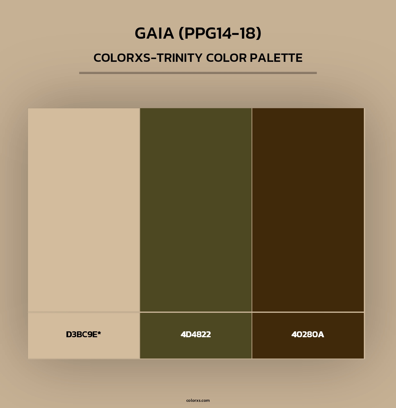 Gaia (PPG14-18) - Colorxs Trinity Palette