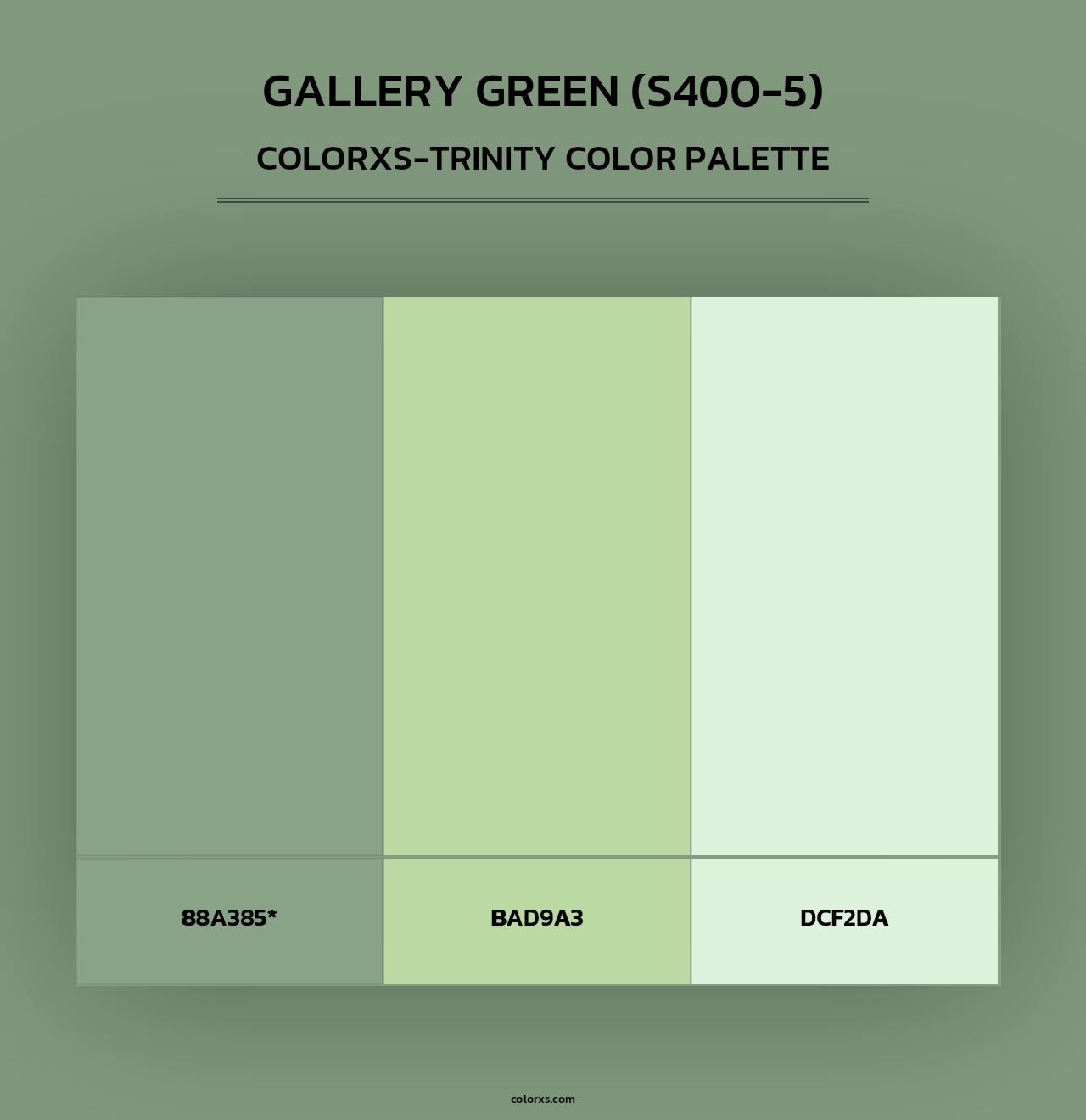 Gallery Green (S400-5) - Colorxs Trinity Palette