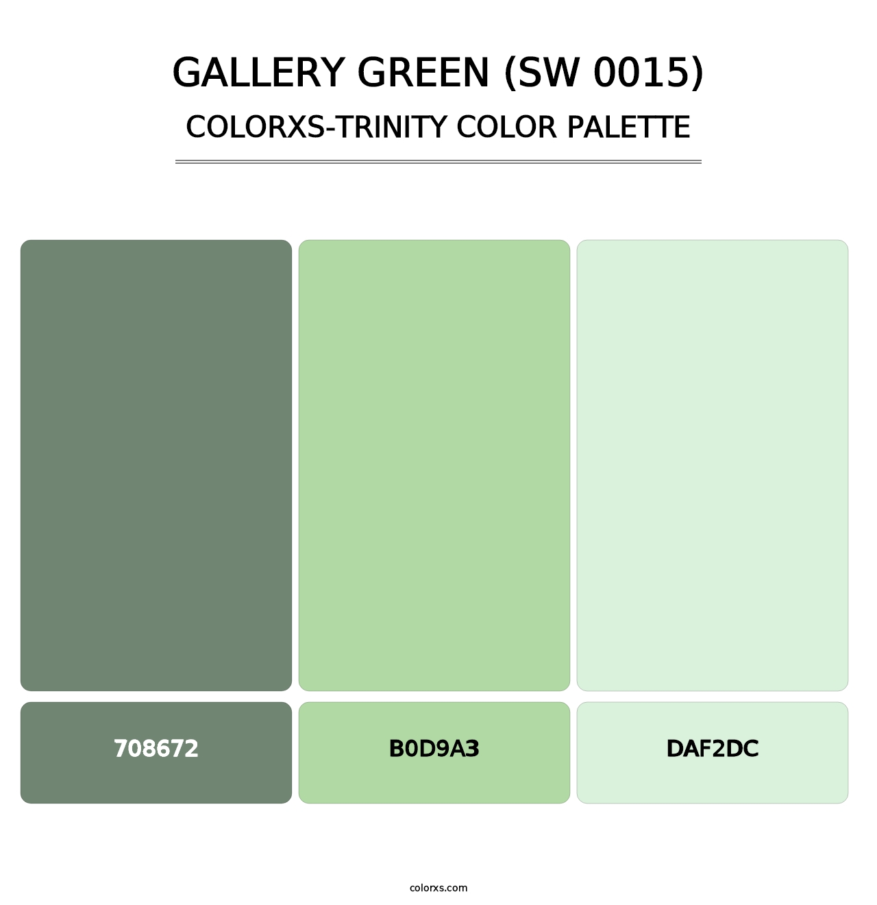Gallery Green (SW 0015) - Colorxs Trinity Palette