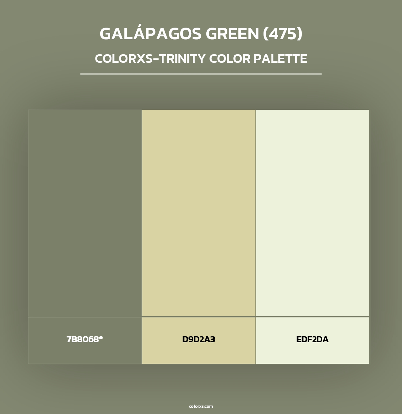 Galápagos Green (475) - Colorxs Trinity Palette