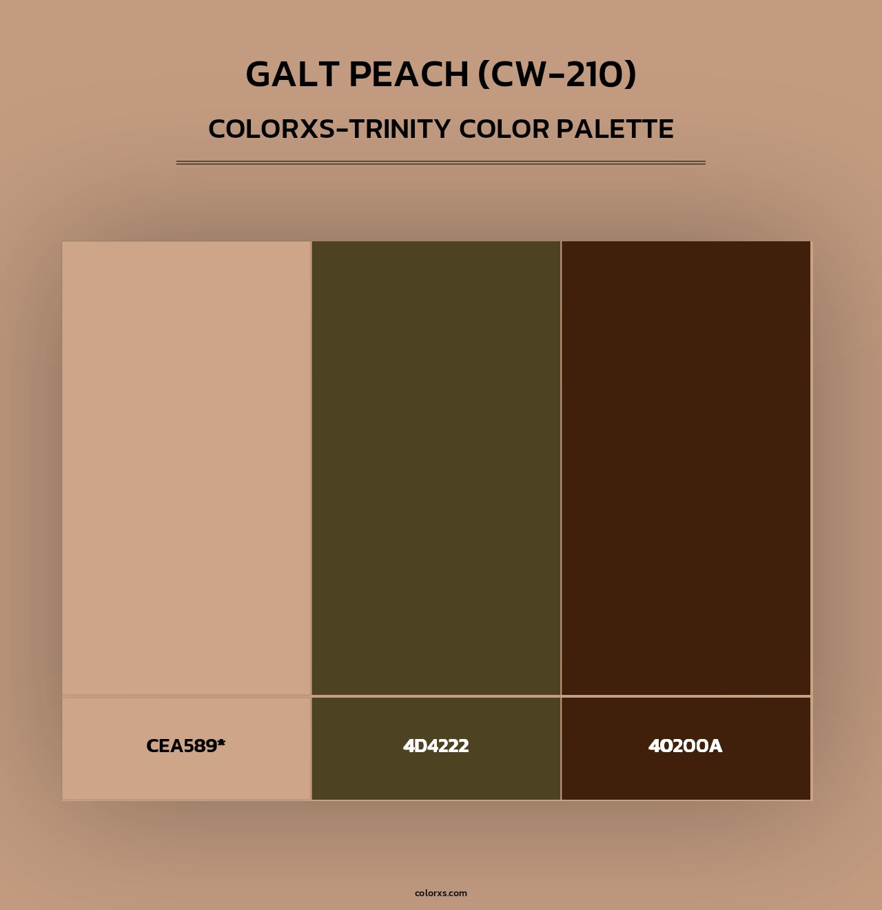 Galt Peach (CW-210) - Colorxs Trinity Palette
