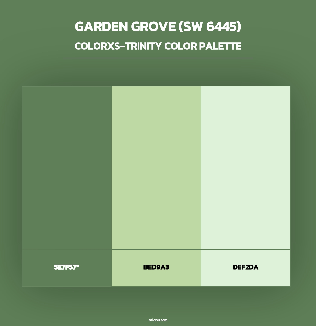 Garden Grove (SW 6445) - Colorxs Trinity Palette