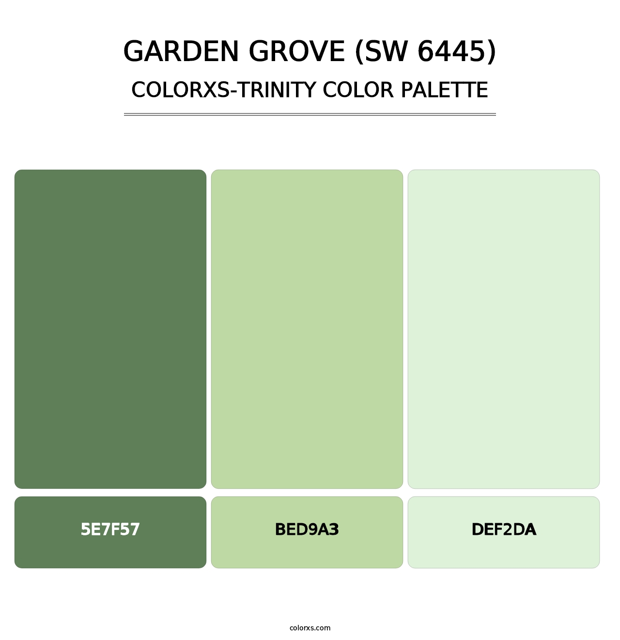 Garden Grove (SW 6445) - Colorxs Trinity Palette