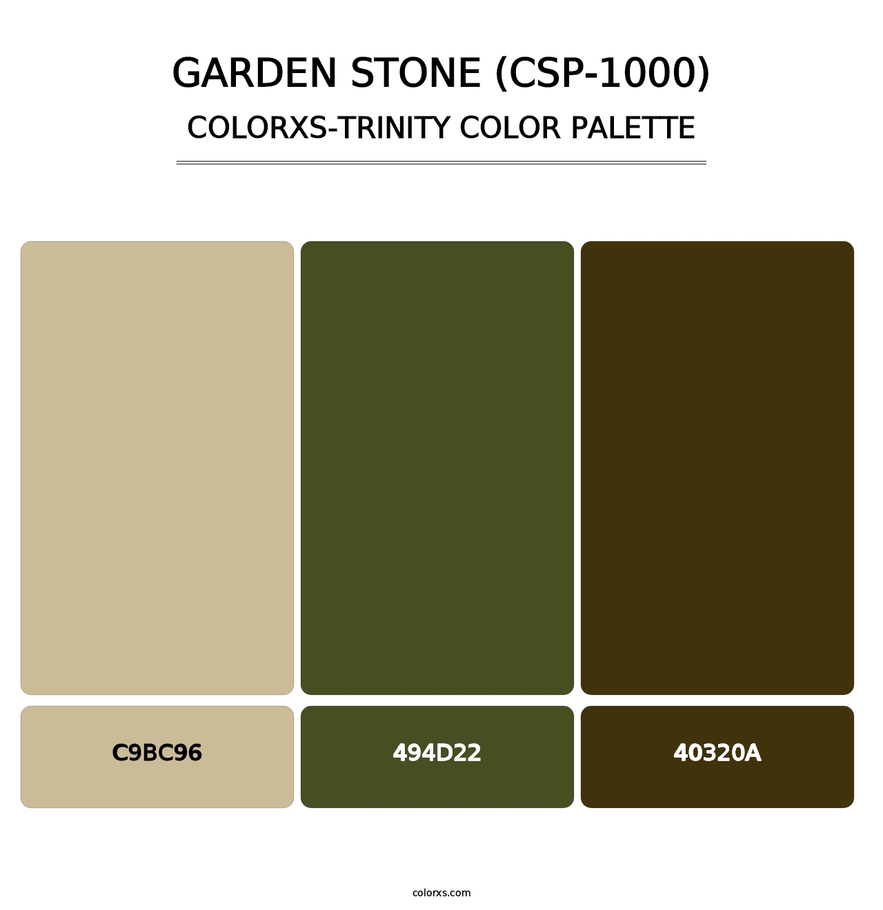 Garden Stone (CSP-1000) - Colorxs Trinity Palette