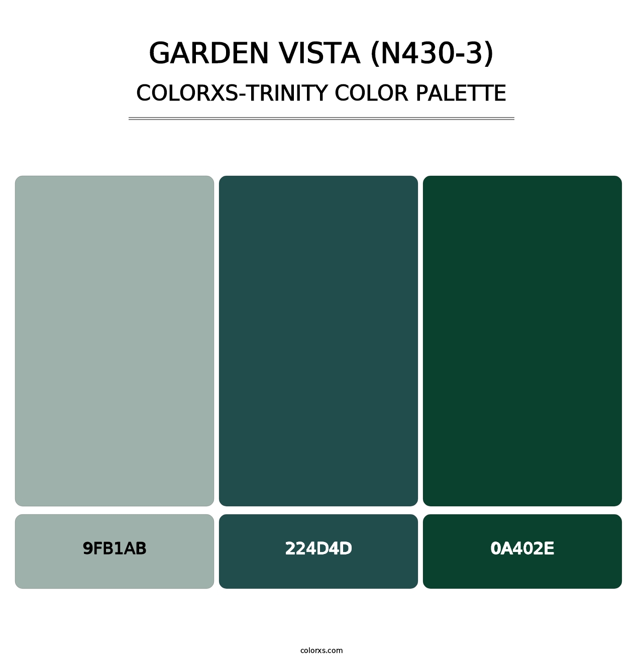 Garden Vista (N430-3) - Colorxs Trinity Palette