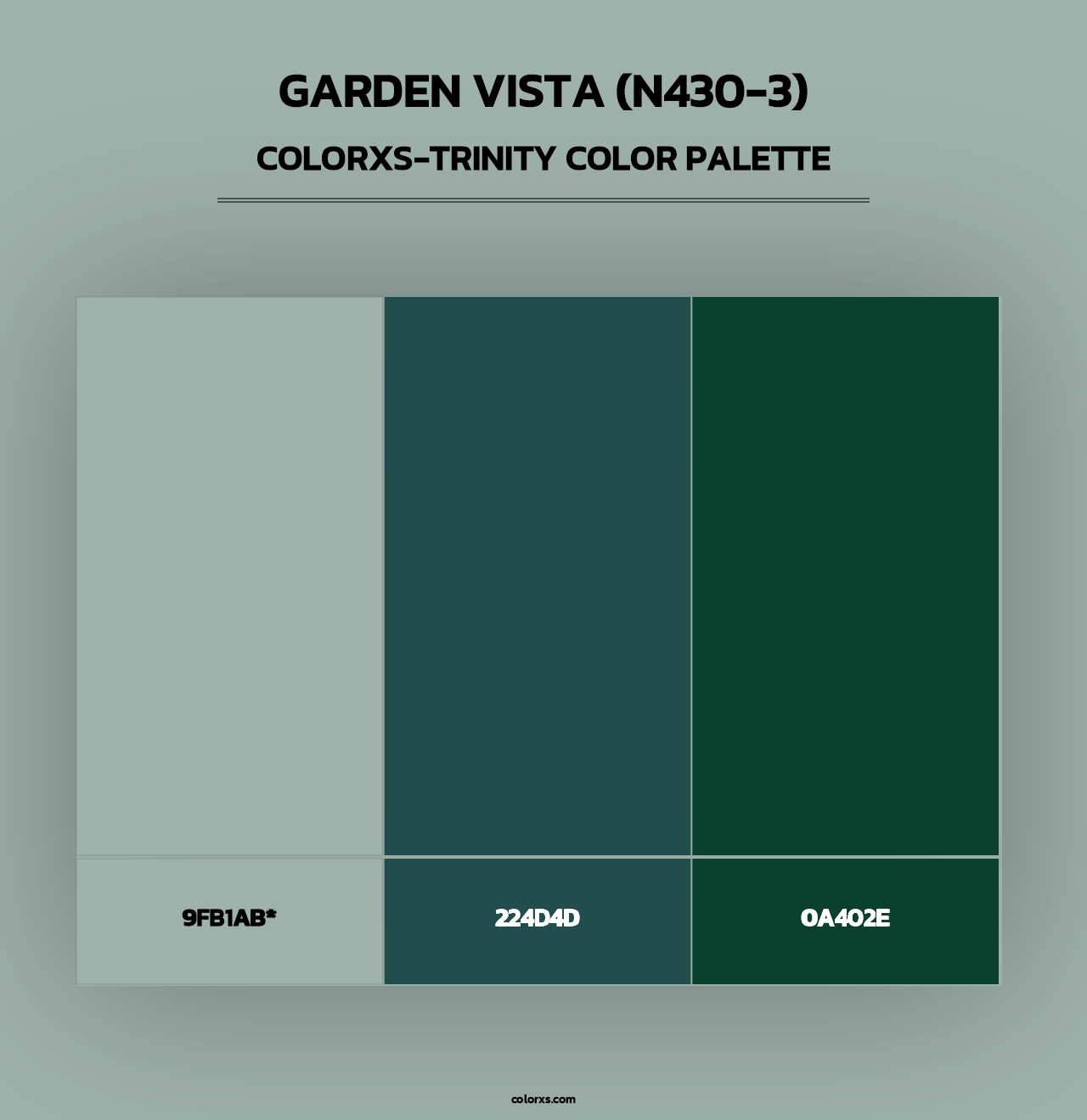 Garden Vista (N430-3) - Colorxs Trinity Palette